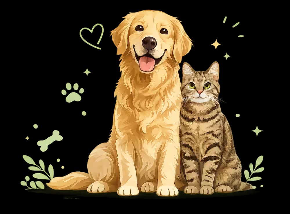Cat and dog